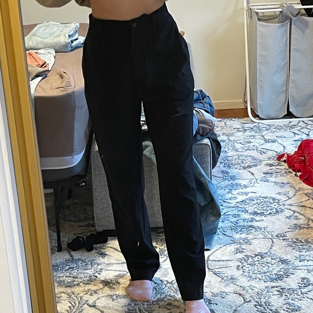 Straight leg trousers